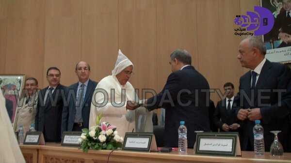 عبدالوافي لفتيت وزير الداخلية يشرف على تنصيب معاذ الجامعي والي جهة الشرق عامل عمالة وجدة انكاد VIDEO